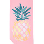 NAYAVITA eco friendly microfiber towel from recycled plastic bottles PINEAPPLE PINK front