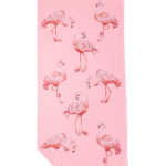 NAYAVITA Umweltfreundliches und nachhaltiges rosa Flamingo Strandtuch Vorderseitse