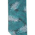 NAYAVITA sustainable eco friendly beach towel from RPET plastic tropical green foliage front