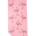 NAYAVITA Umweltfreundliches und nachhaltiges rosa Flamingo Handtuch und Dominika Rueckseite