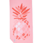 NAYAVITA eco beach towel light pink pineapple back