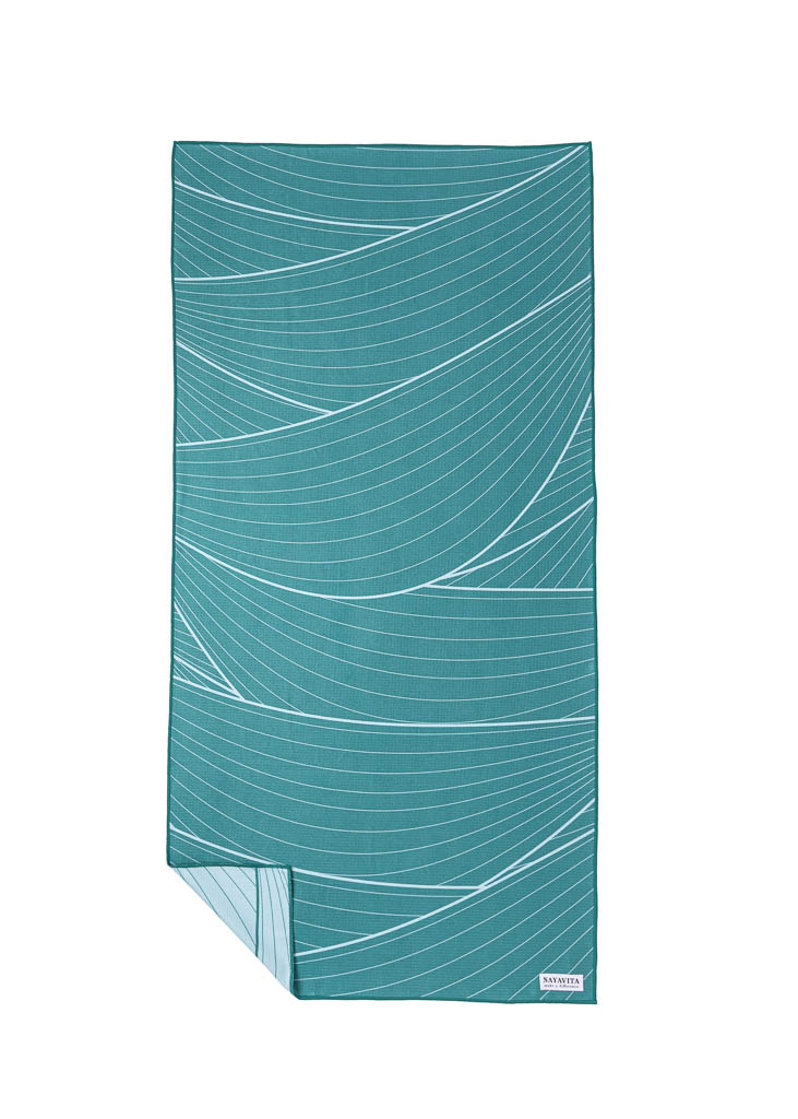 NAYAVITA osuška na cesty eko rychleschnoucí osuška plážový ručník tropická zeleň houpací sítě