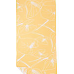 NAYAVITA designer recycled microfiber towel yellow Anthurium front