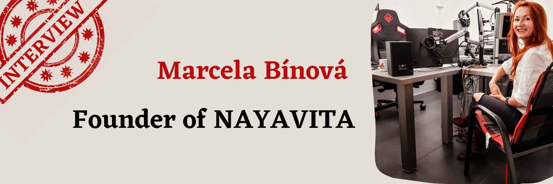 Interview with NAYAVITA founder Marcela Binova blog banner
