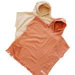 NAYAVITA cotton poncho towel 3-6 years natural and tuscany
