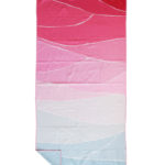 NAYAVITA Life is a Beach pink and mint beach towel front