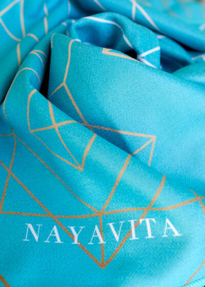 NAYAVITA sports outdoors microfiber towel sport towel fitness towel workout towel microfiber gym towel fitness towel teal blue green elegant yoga towel anti-slip towel