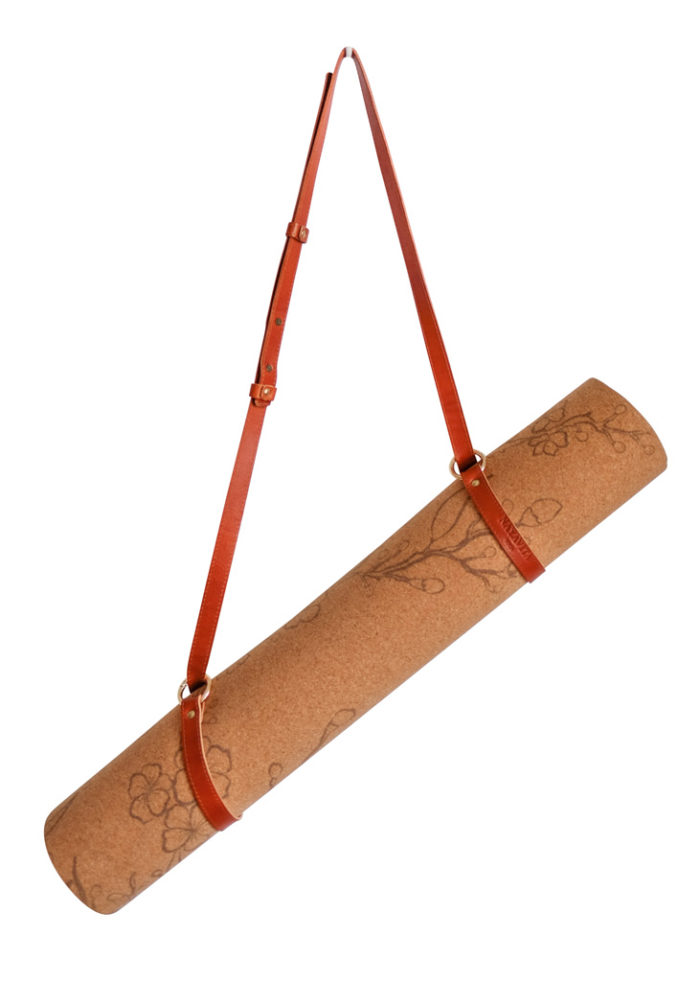 Yoga Mat Strap, Adjustable Yoga Mat Carrier with adjustable bronze buc –  OakPo Paper Co.