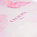 NAYAVITA YOGA premium suede mat Japan Garden logo