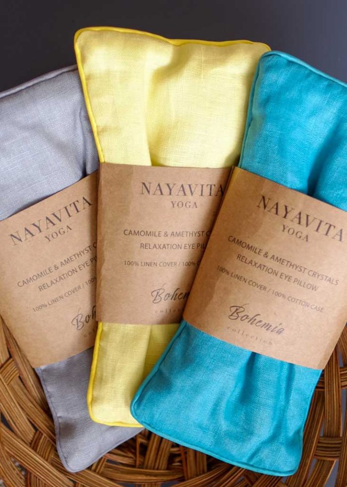 Nayavita Yoga lněné polštářky na oči s heřmánkem