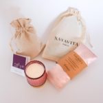 NAYAVITA Yoga gift set Lavender Dream blush packaging