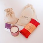 NAYAVITA Yoga gift set Lavender Dream bordeaux packaging