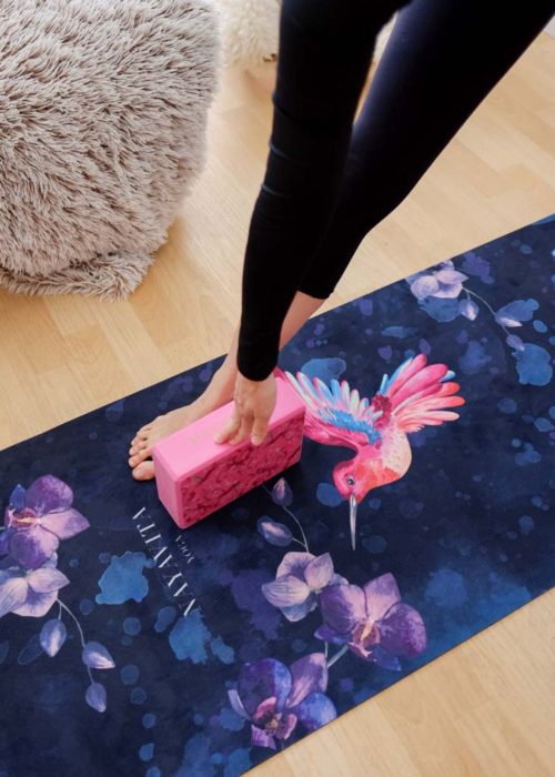 NAYAVITA YOGA protiskluzová podložka na cvičení Colibri 3mm ekologicky šetrná jogamatka