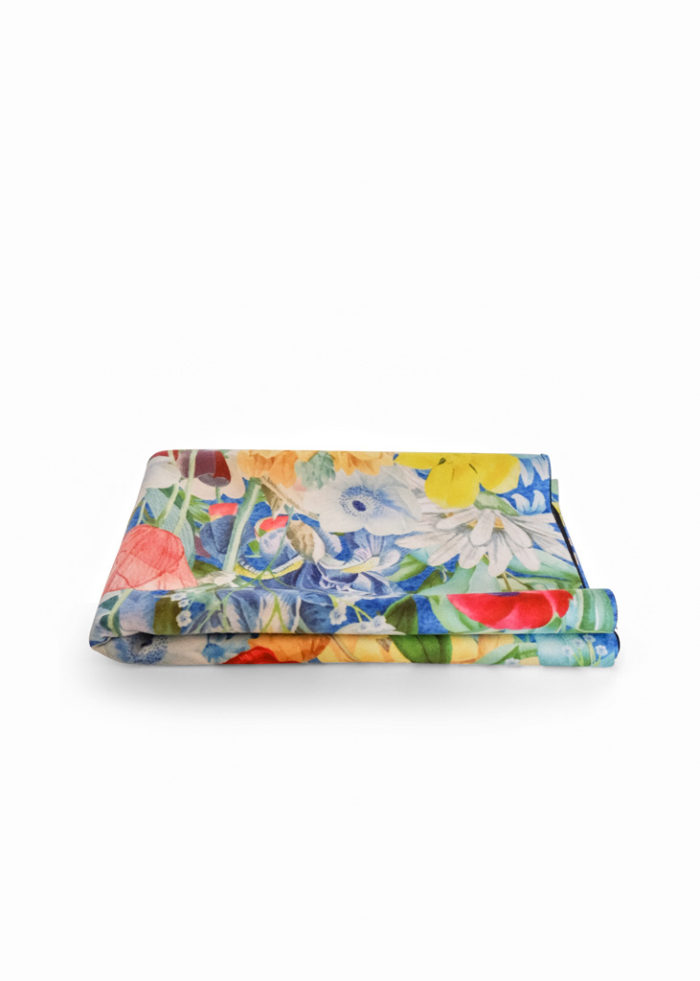 NAYAVITA YOGA ultralight Flower Power foldable travel yoga mat 1mm antislip vegan suede and natural rubber