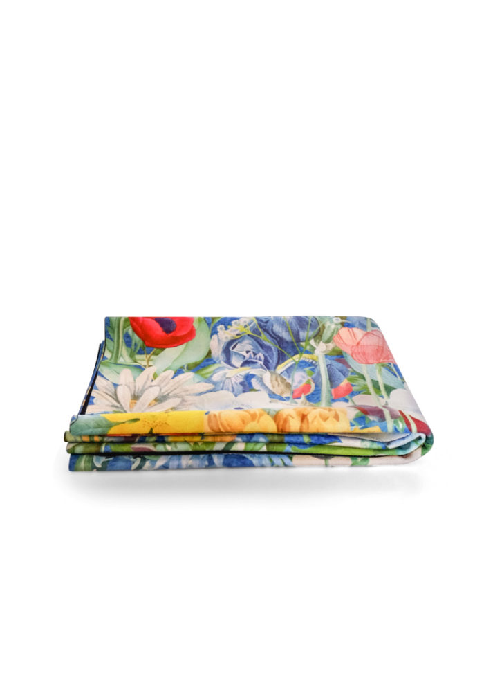 NAYAVITA YOGA ultralight Flower Power foldable travel yoga mat 1mm antislip vegan suede and natural rubber