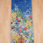 NAYAVITA YOGA vegan suede exercise mat 3mm Flower Power full