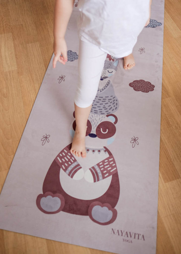 Nayavita Yoga Dětská podložka na cvičení a hraní Animal Gang animals dětská podložka na jogu