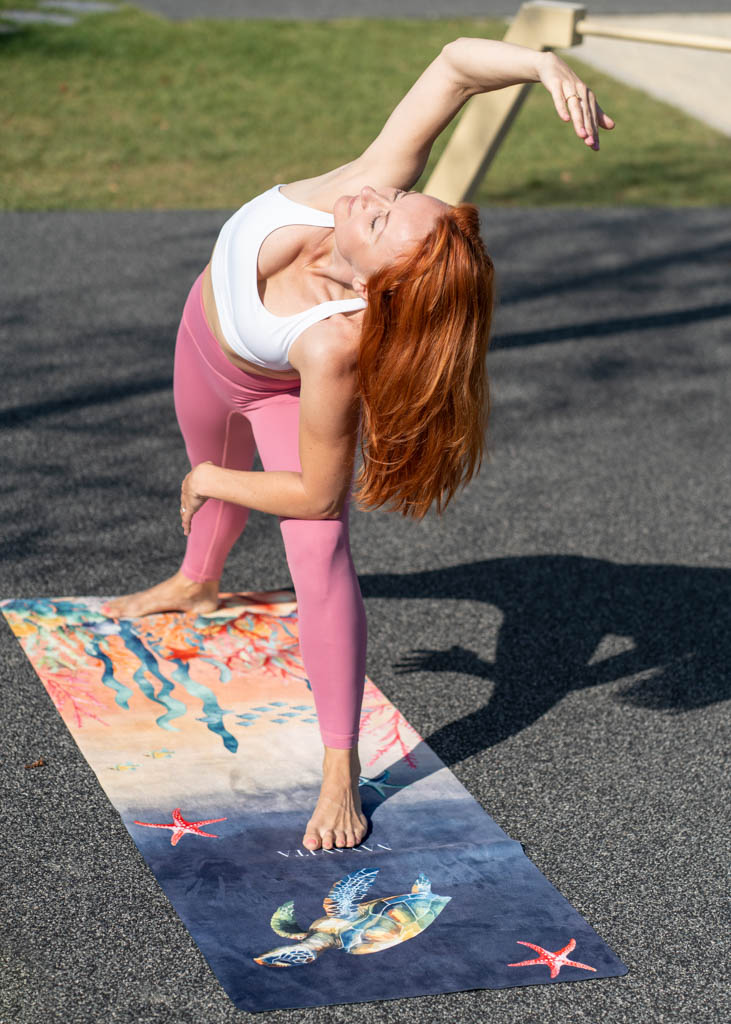 NAYAVITA yoga Ocean 3mm jógová podložka na cvičení woman