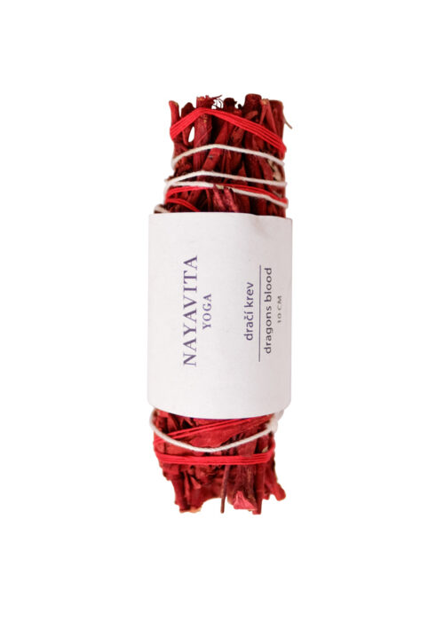 Nayavita Yoga bílá šalvěj a dračí krev vykuřovadlo svazek vykuřování dračí krev šalvěj bílá svazek dragon's blood sage smudge stick white sage and dragon's blood smudge stick smudging