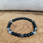 NAYAVITA Yoga black beaded bracelet for men mens bracelet black onyx bracelet obsidian bracelet black bracelet mens beaded bracelet