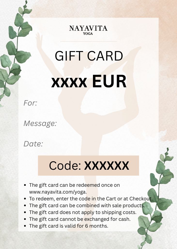 NAYAVITA yoga gift voucher
